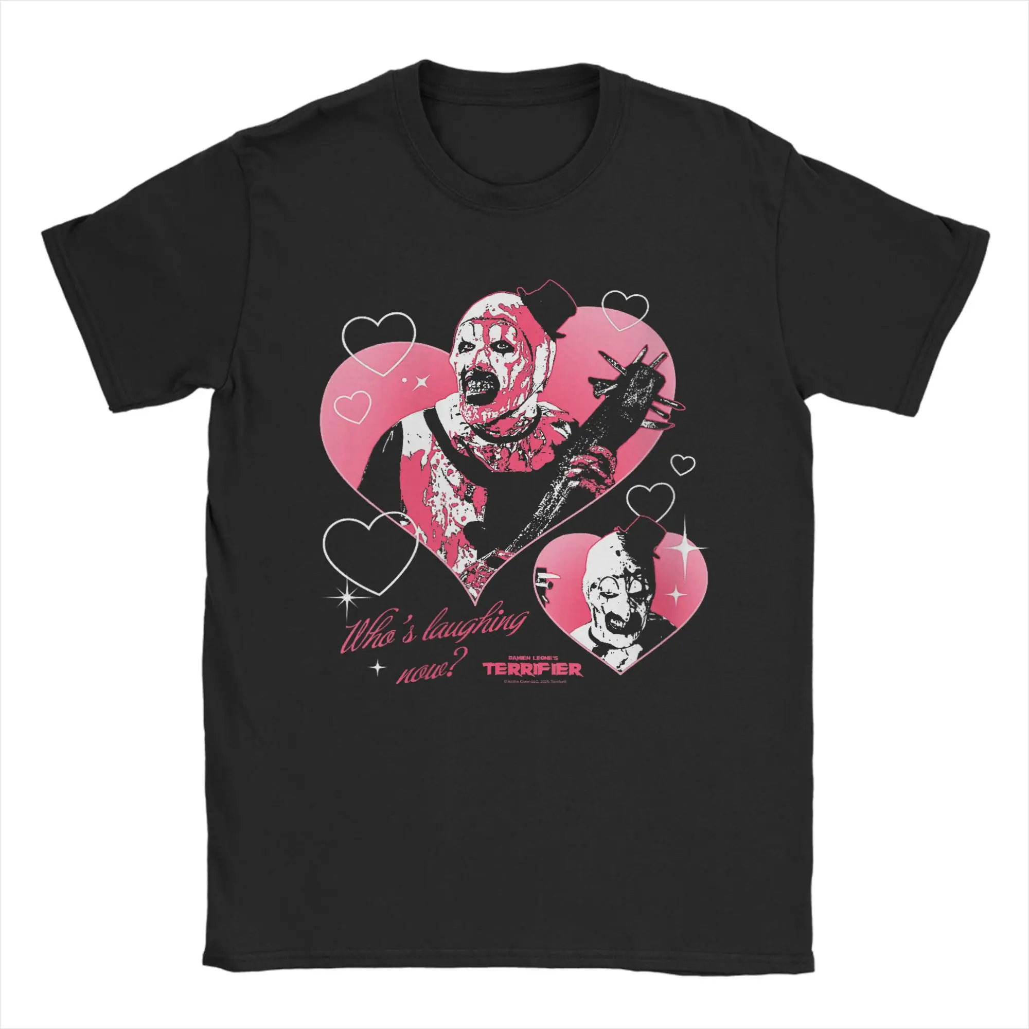 

Hipster Terrifier I Heart Art The Clown Creepy T-Shirts Men Pure Cotton T Shirt Horror Movie Short Sleeve Tee Plus Size Clothing