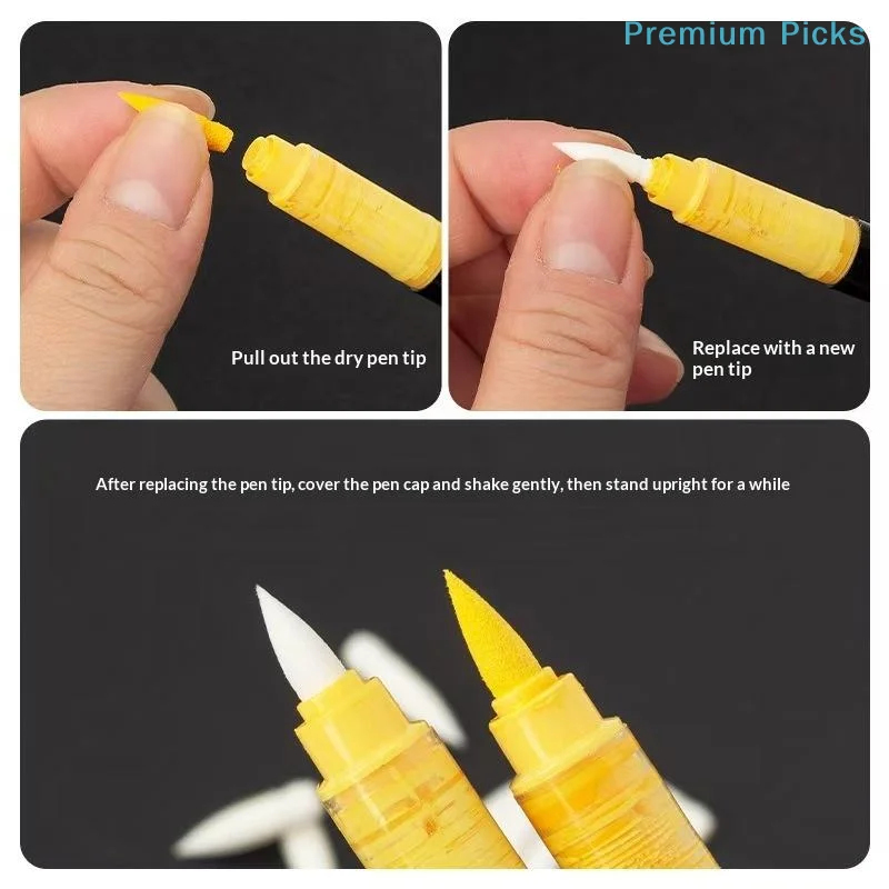 portableHigh Quality Soft  Tips for Acrylic Markers 10/20Pcs Painting Pen Replacement for Artists Beginners
