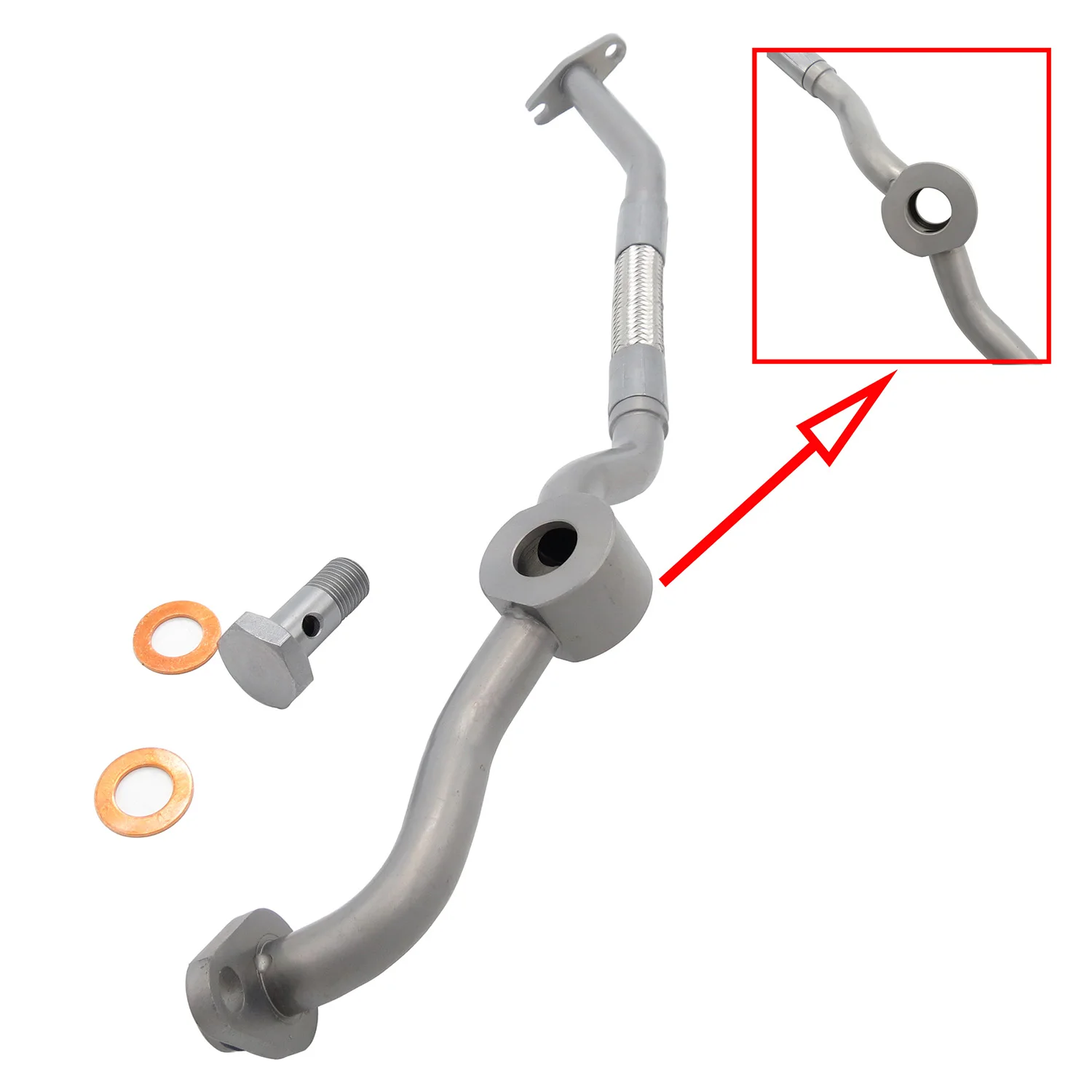 Turbo Oil Return Pipe For Alfa Romeo Giulietta 1.4 Fiat 500L Bravo II Tipo Estate 1.4 Lancia Delta III 1.4 2007-2020 55218309