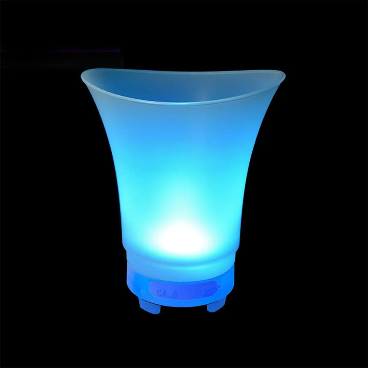 5L RGB LED Ice Bucket with Bluetooth Speaker Waterproof Silicone Light Up Champagne Beer for Bars Nightclubs Night Party