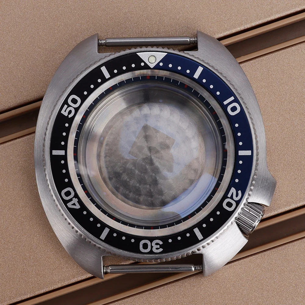 44 مللي متر ساعة رجالي حافظة ل Mod SKX 6105 007 NH34 NH35 NH36 NH38 4R36 حركات التونة الفم وزارة الدفاع أجزاء 28.5 مللي متر الطلب مع حلقة الفصل #3