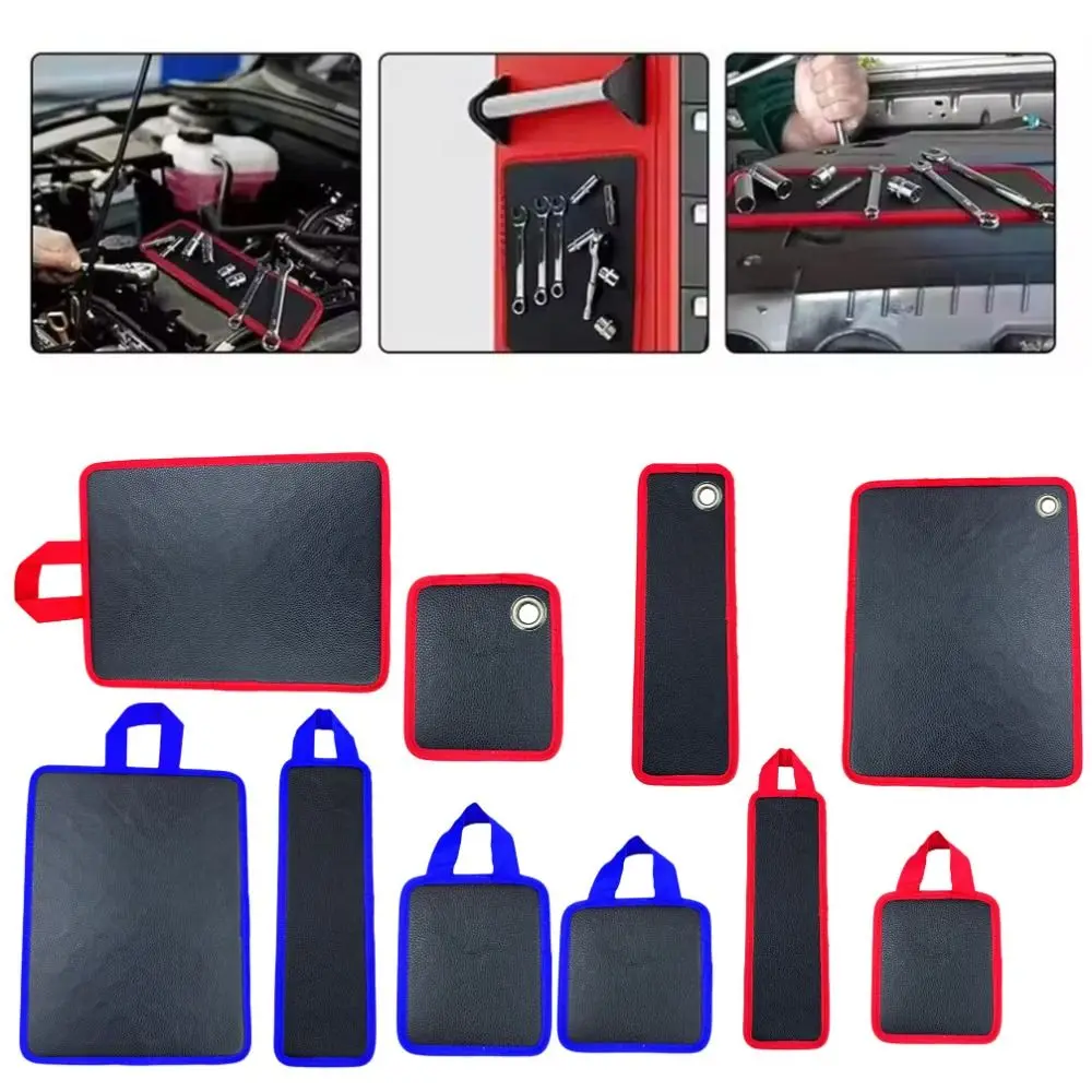 With Handle Magnetic Tool Mat Strong Magnet Heavy-Duty Magnetic Storage Mat Organizer Durable PVC Surface Portable Tool Trays