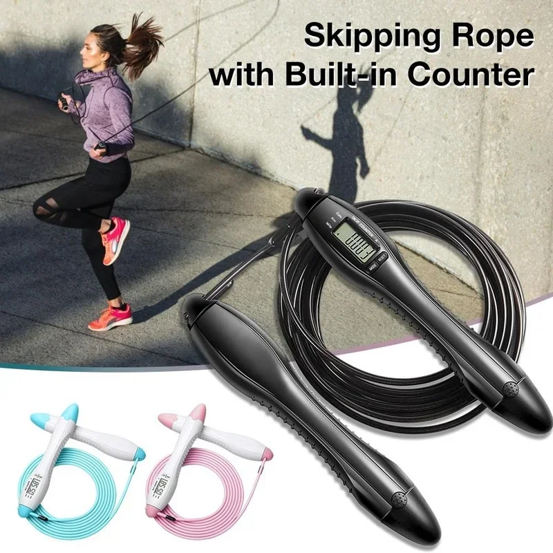 Jump Rope for MMA Boxing Jump Training Weight Loss Fitness Home Gym Men Women Speed Jump Rope Built-in Counter Cross