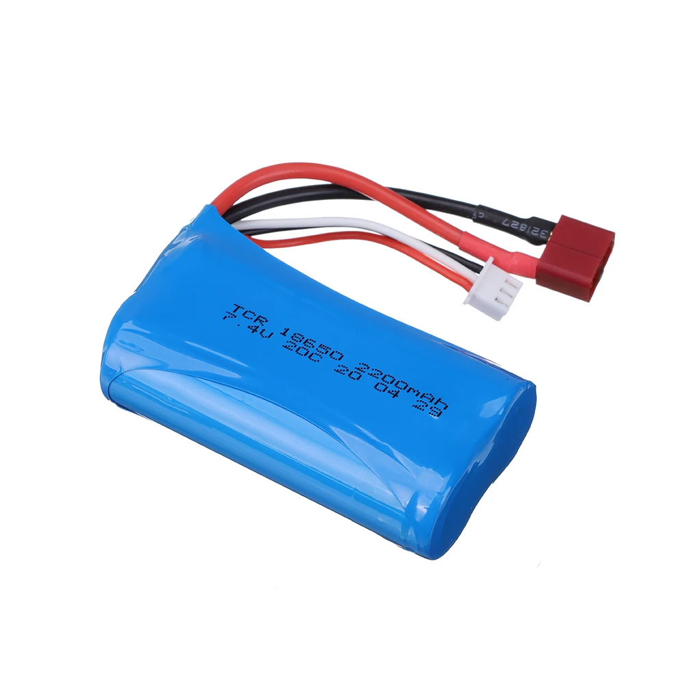 Akumulator Lipo 7,4 V 2200 mAh 18650 do zdalnie sterowanych samochodów RC, zabawek do helikopterów, hurtownia 7,4 V 1500 mAH Akumulator Lipo T Wtyczka