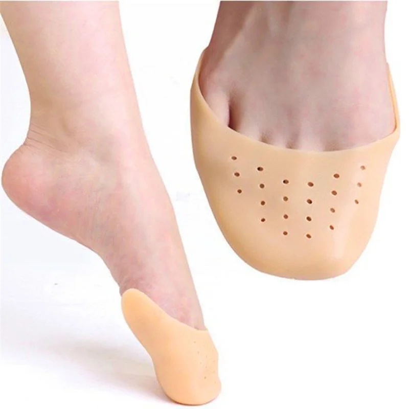 Silicone Toe protection Forefoot Pads Insoles Comfortable Shoe Pad Pain Relief Silicone Non-slip Shoe Insole for Women Foot Care