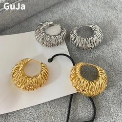 Modern Jewelry European and American Design Hollow Hoop Earrings For Women Party Gifts Cool Trend Ear Accessories Hot Selling