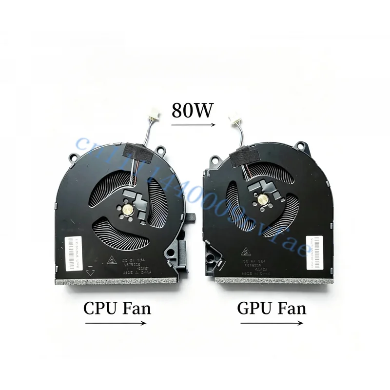 Replacement New Laptop CPU + GPU Cooling Fan for HP Victus 16-D 16-E 16-e0011ns TPN-Q263 Series 60W 0.2