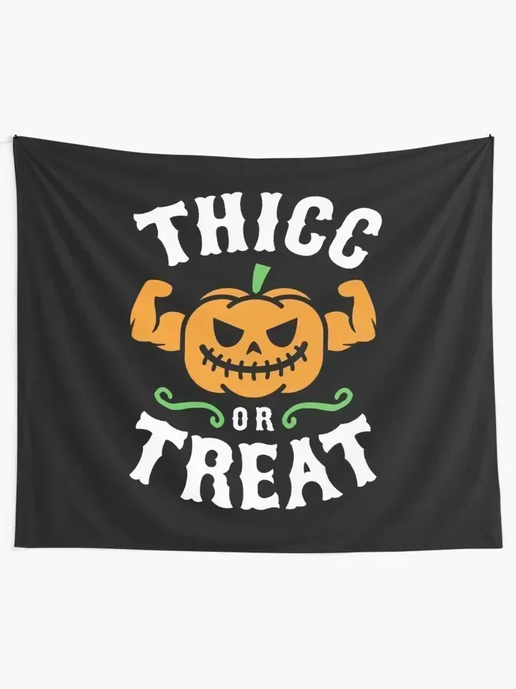 Thicc Or Treat Tapestry Decoration Bedroom Bedroom Decor Tapestry