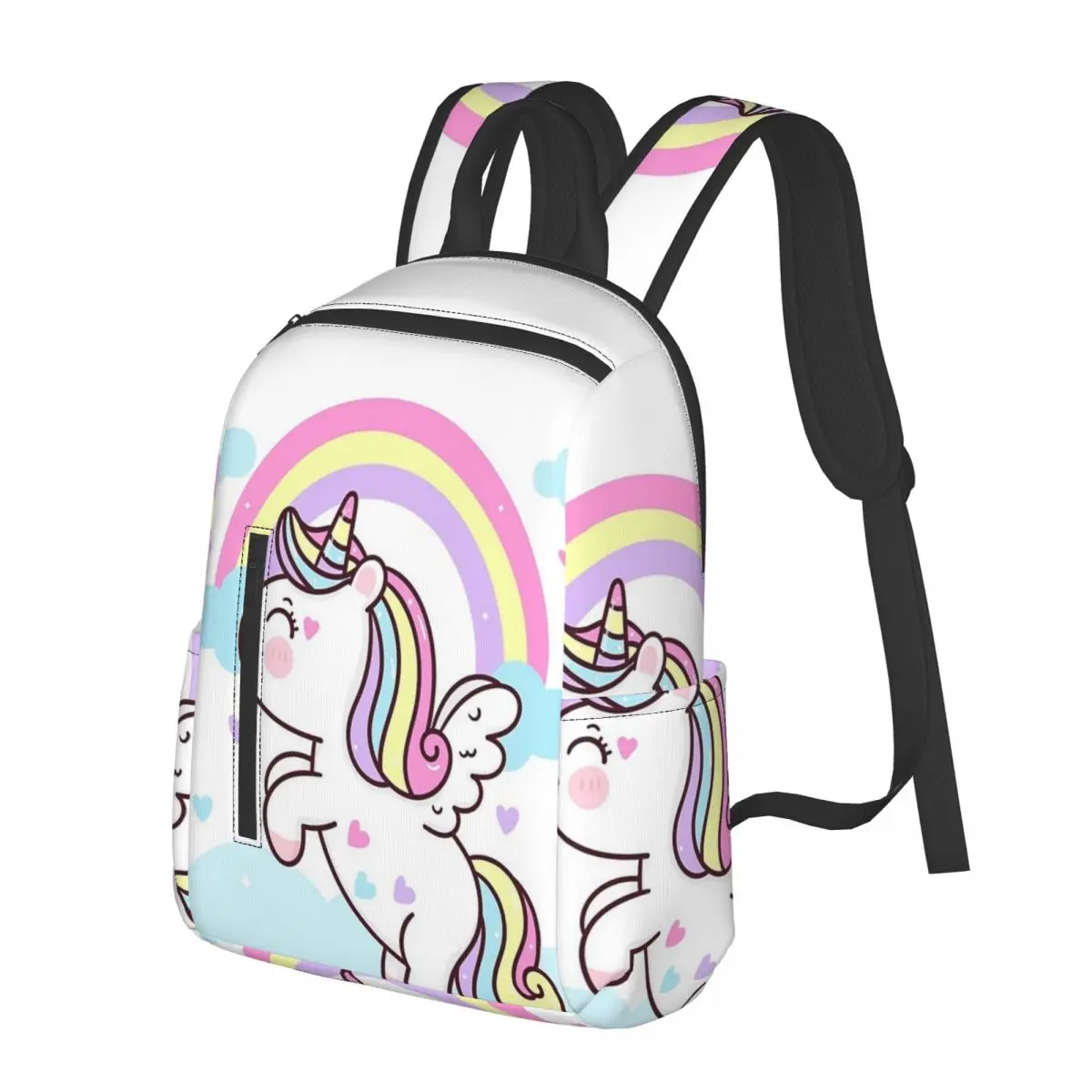 

Рюкзак для малышей с изображением единорога, школьная сумка, походный рюкзак для путешествий, модная сумка для книг, сумки через плечо для мужчин и женщин