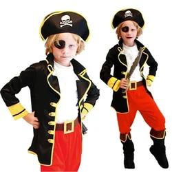 Christmas New Year Carnival Pirate Costume Cosplay Kids Boys Girls Caribbean Christmas New Year Birthday Party Clothes Sets