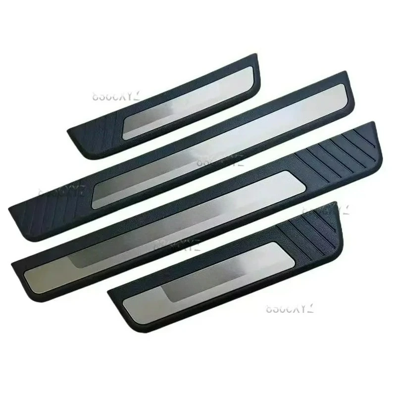 لهوندا CRV CR-V 2023 2024 4 قطعة الفولاذ المقاوم للصدأ عتبة باب السيارة لوحة بالية الحرس حامي غطاء الكسوة اكسسوارات السيارات