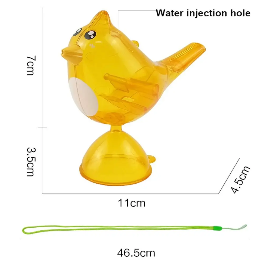 Pode adicionar água assobiando brinquedos de pássaros de água diversão de plástico aprender pássaro chirping vocalização assobios para treinamento brinquedo instrumento musical