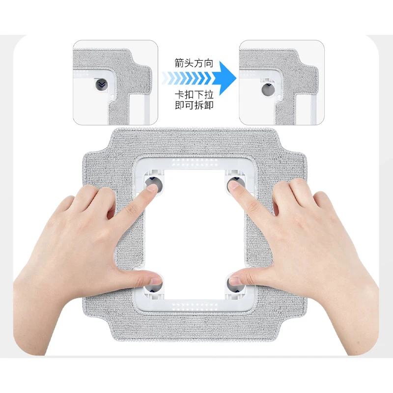 Original Mop Cloth For ECOVACS Winbot W3 Cleaning Cloth Base Station Edition Cloth Bracket Accessories Vacuum Cleaner Parts