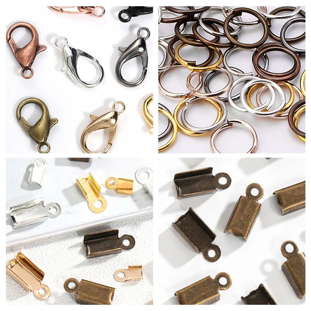 

The Lobster Jewelry Accessories Bracelet Connectors Clasp Suite Claw Clasps for Necklace Making Supplies Jump Ring DIY Parts