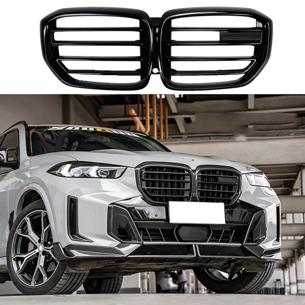 

Gloss Black Front Kidney Radiator Upper Bumper Grille For BMW G05 X5 LCI Upgrade to X5M Facelift 2018-2023/2024+