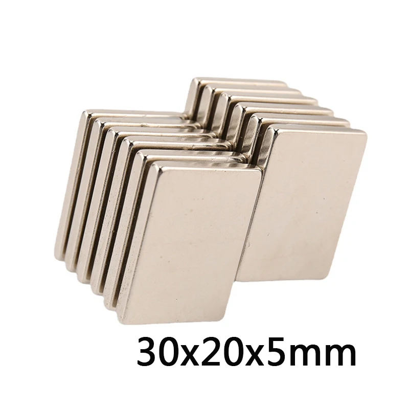 2~20PCS 30x20x5mm Super Strong Square Magnet 30x20x5mm for Home Refrigerators, Offices DIY 30x20x5mm