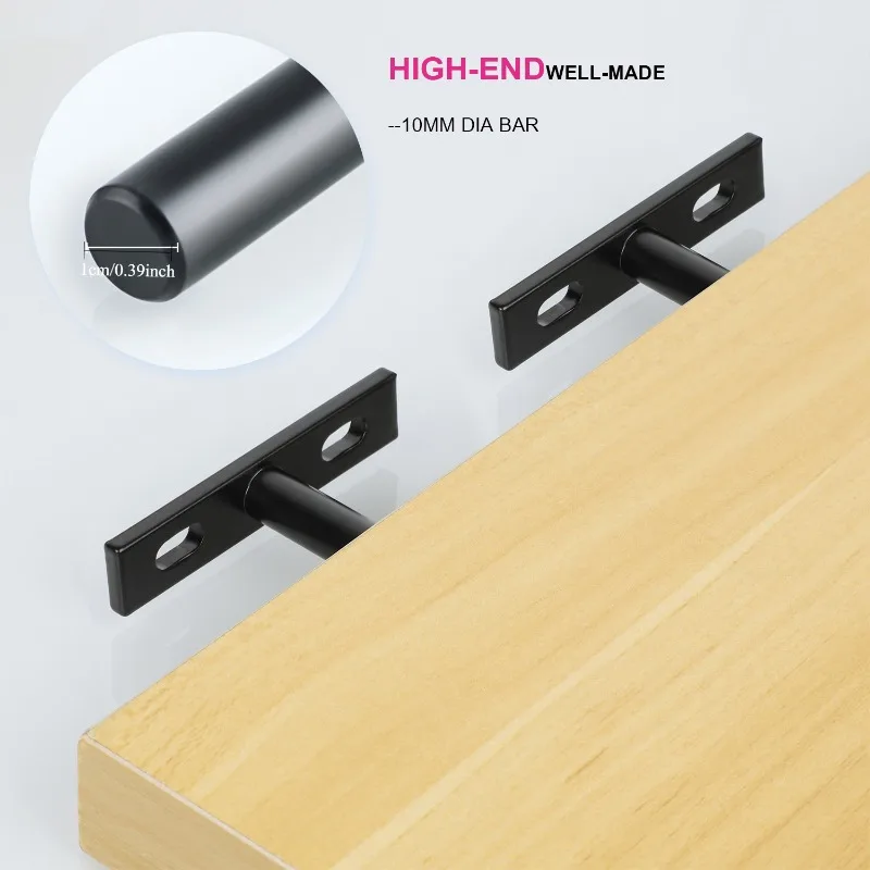 4pcs Floating Shelf Bracket Hidden Bracket Wall Mounted Bracket Invisible Nail Fixed Bracket Partition Hidden Shelf Bracket