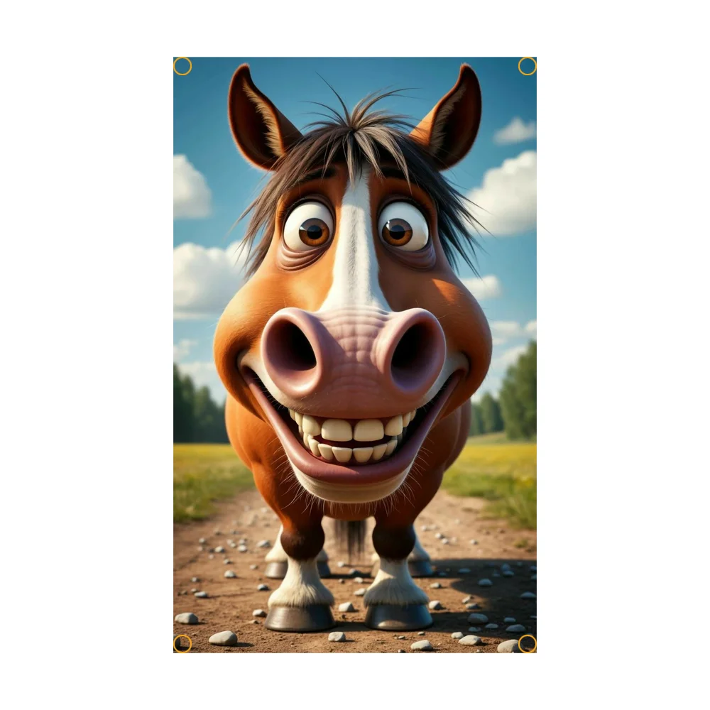 

Animal funny expressions 90 * 150cm 3x5 feet polyester home decoration banner National Day banner and national flag decoration