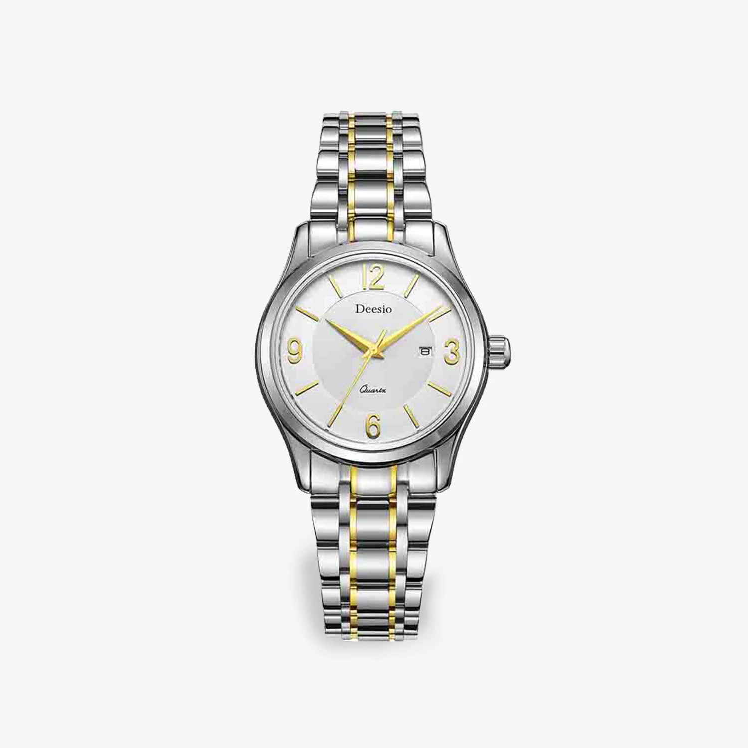 

Deesio Men's Analog Quartz Watch,Stainless Steel Band,Date Display,Fashion Classic Casual Waterproof 50M,Business Gift for Men