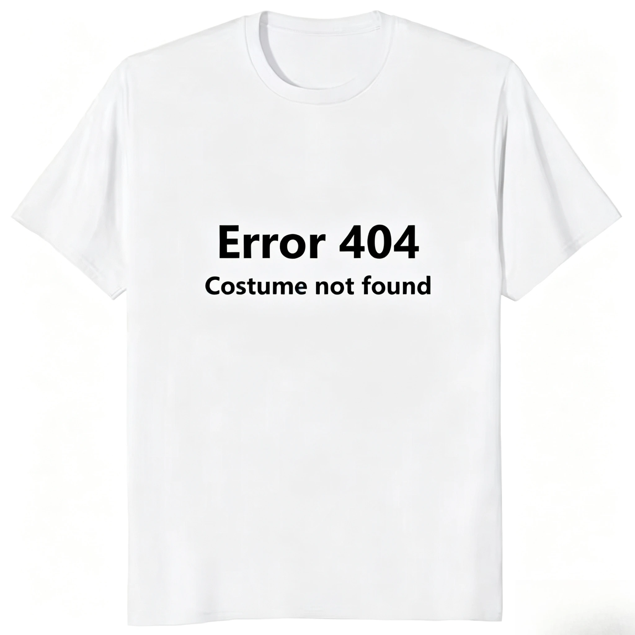 Error 404 Costume Not Found Printed Funny Letter T-shirt Programmer Java Programming T Shirt Streetwear Hipster Loose Man Tshirt