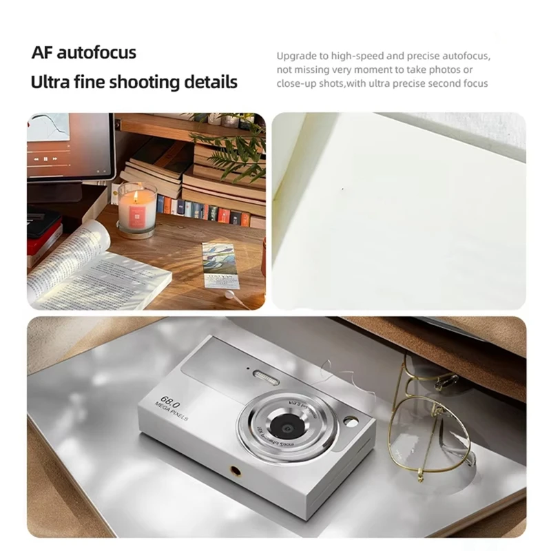 Best-4K appareil photo numérique Wifi caméscope Compact 6800W Pixels 16X Zoom double objectif Selfie Cam 1080P Autofocus photographie