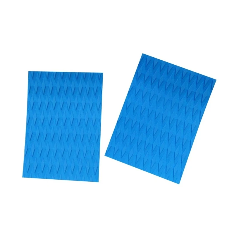 2Pcs Nonslip Surfboard Skimboard Traction Pad Foam Trimmable Deck Sheet