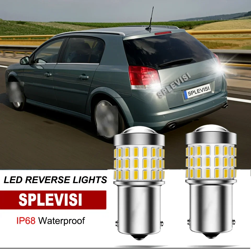 

2x 1156 BA15S LED Backup Reverse Light Aviation Aluminum Replace Set For Vauxhall Opel Signum Tigra Vectra Zafira Astra Corsa