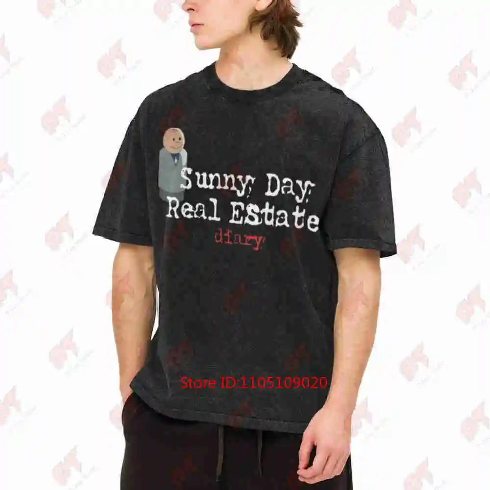 Sunny Day Real Estate Vintage Washed Tee Pure Cotton T-Shirt