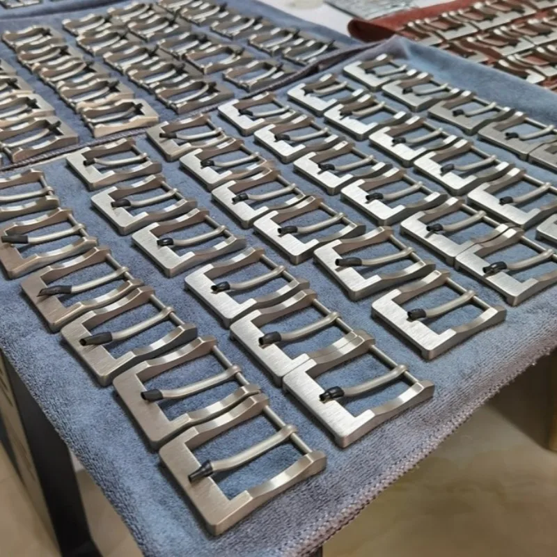 التيتانيوم النقي دبوس مشبك حزام خصر رئيس 3.5 سنتيمتر غير قابل للصدأ المضادة للحساسية حزام رئيس ملحق الترفيه رجال الأعمال حزام مشبك #4