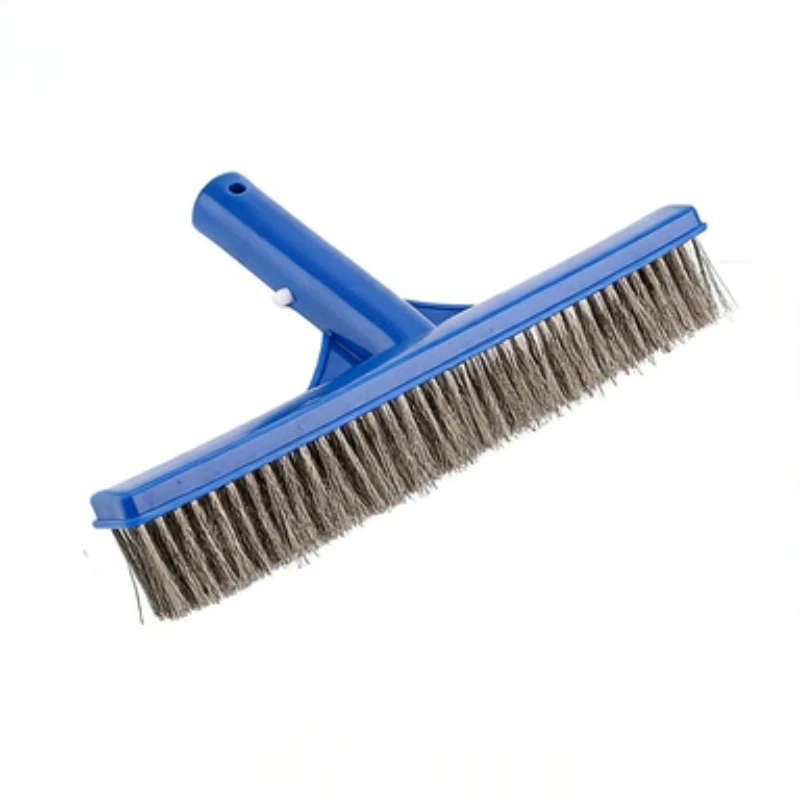 10 Inch Wire Bristle Pool Brush Heavy Duty Algae Cleaner for Pool Fish Pond