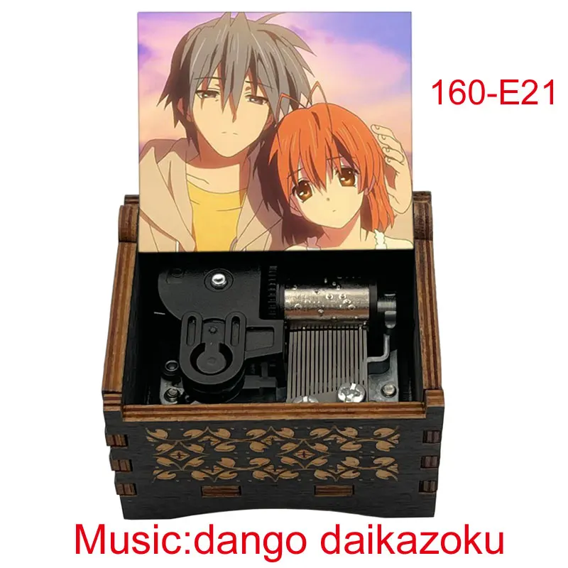 Dango Daikazoku Anime CLANNAD Wooden Music Box Musical Cute