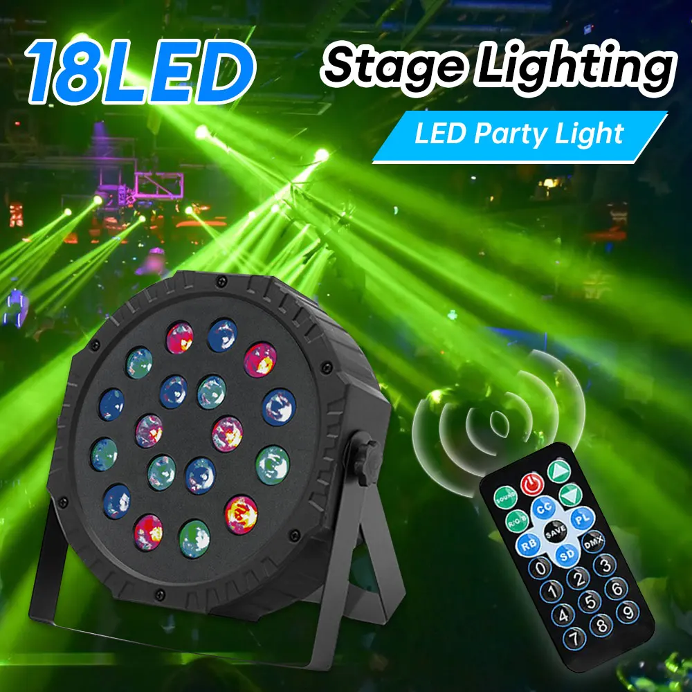 

Светодиодный Stage Par Lights RGB DJ Disco светильник Sound Activate DMX512