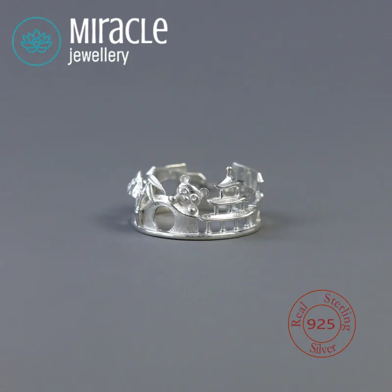 Miracle Sterling Silver 925 Original Design Chengdu -Ten Cities Series Classic City Travel Element Cultural And Creative Tourism