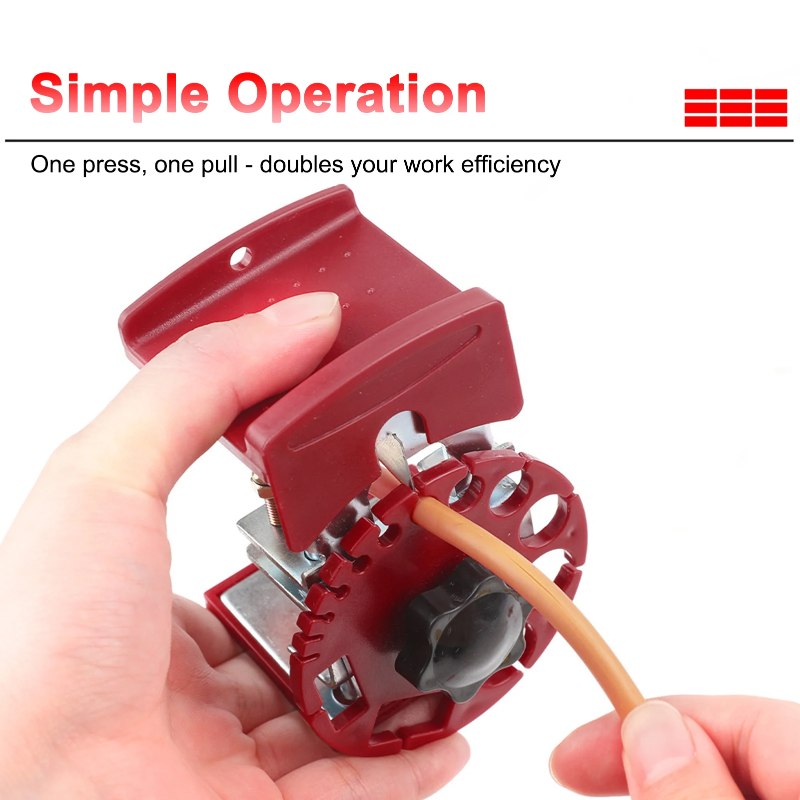 

Adjustable Wire Stripper, Portable Manual Cable Stripping Tool Versatile Copper Wire Stripping Machine for Electrician, Strips