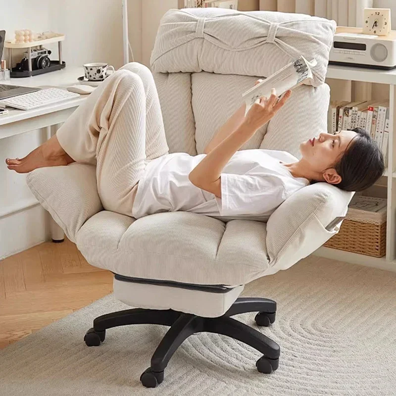 Designer Comfortable Office Chair Computer Mobile Study Throne Office Chair Recliner Footrest Silla Oficina office furniture