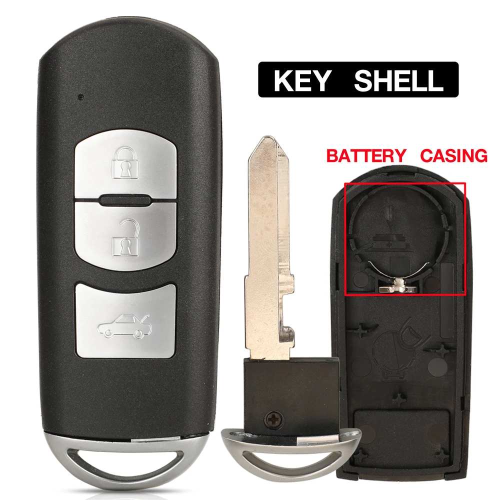 

jingyuqin 3 Buttons Smart Remote Car Key Shell Cover For MAZDA M2 M3 M5 M6 CX-3 CX-5 Demio Axela Premacy Atenza Replacement