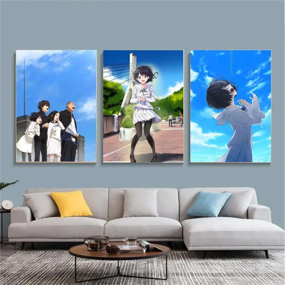 anime T-The Anthem of the Heart-T Painting Calligraphy Nature Inspired Artwork for Living Room  Home Decoration