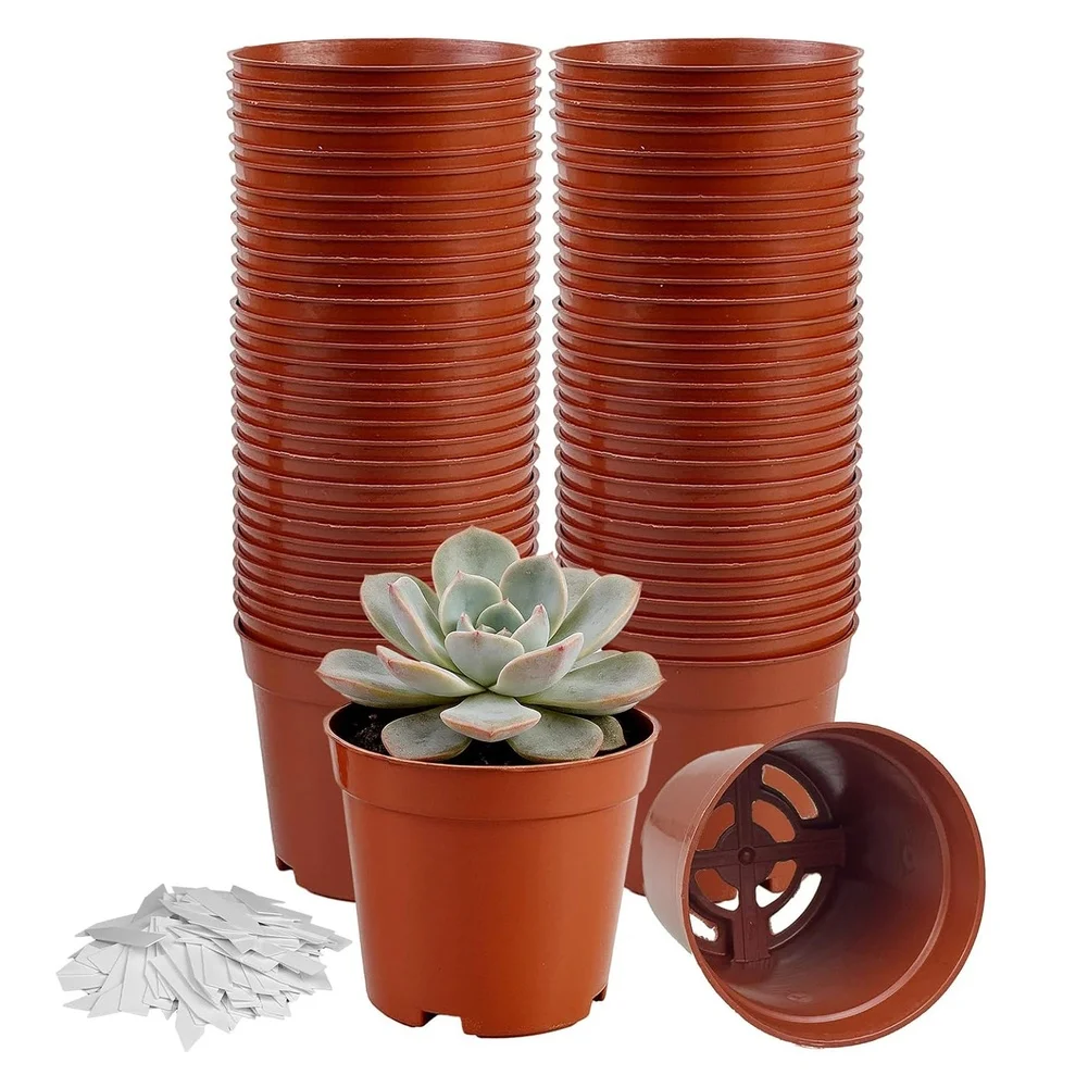 

Small Plant Pots Planting Containers Plant Propagation Recycled Plastic Built-in Drainage Holes For Young Plants