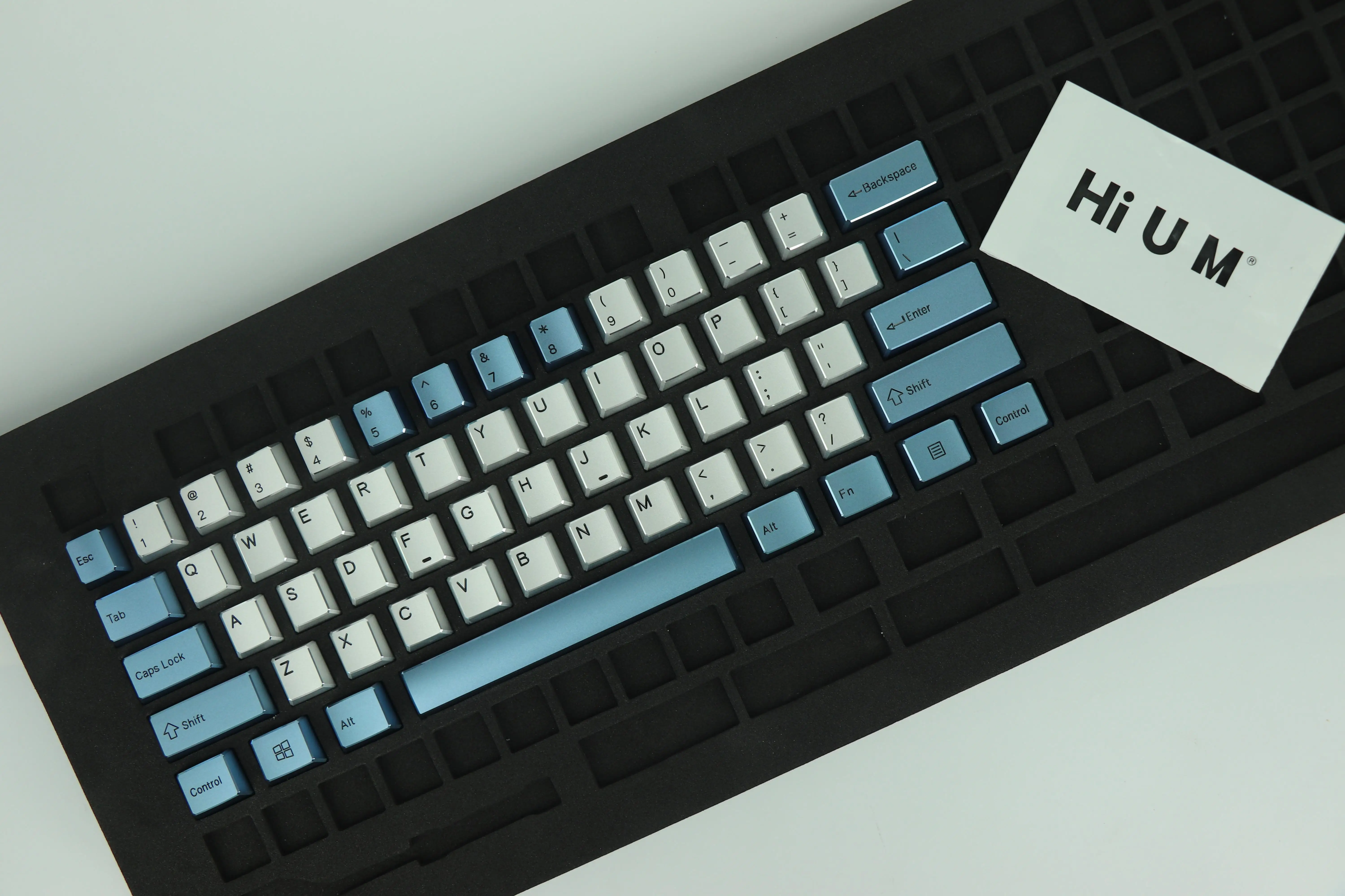 HiUM Aluminum Alloy Keycaps 60% 61 Keys Cherry Profile Keycaps 
