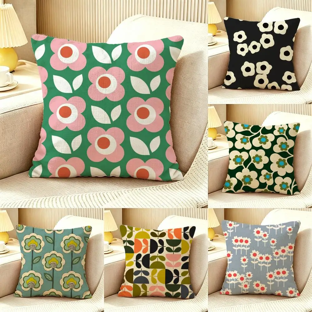 Brand Orla Kiely Cushion Cover Pillow Cover Nordic Minimalist Throw DoubleSided Print Cushion Case for Sofa Bedroom Decor