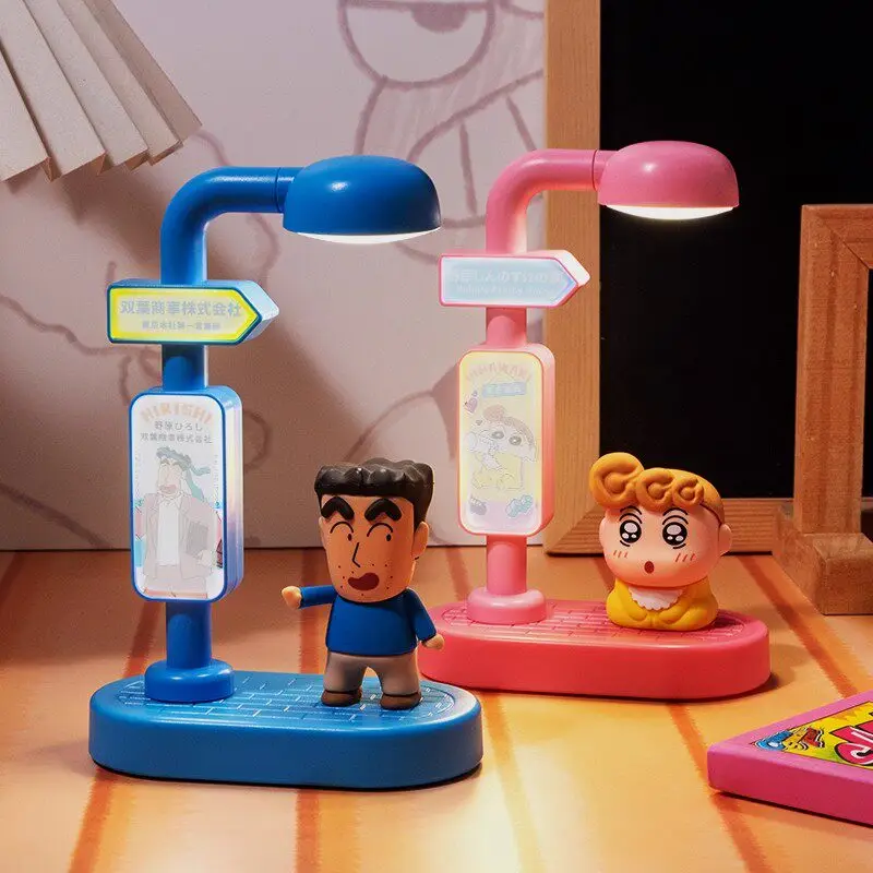 

Crayon Shin Chan Voice Controlled Light Cartoon Crayon Shin Chan Night Light Toy Gift Blind Box Street Light Decoration