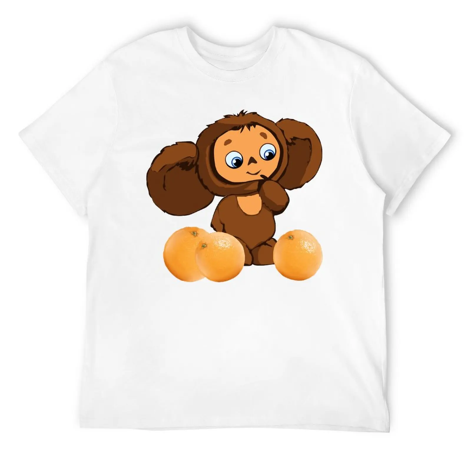 Modern Adult Monkey Anime Russia Cheburashkass (Чебурашка) Essential 1 Tshirt Cute Joke Top Quality Tshirt Travel Eur Size