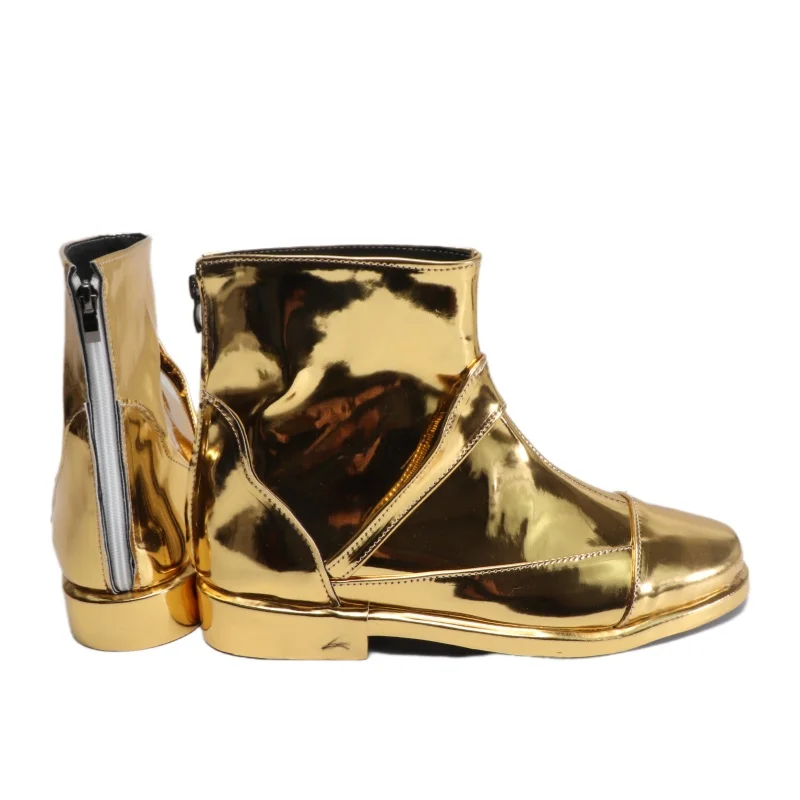 Vierge Shaka chaussures Cosplay or Saints Saint Seiya hommes bottes