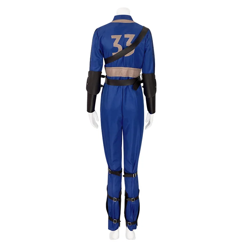 Game Fallout Lucy McLean Cosplay Costume Adult Tight Jumpsuit Size 120-XXXL Men Women Uniforms Halloween Anime Role Play Outfit