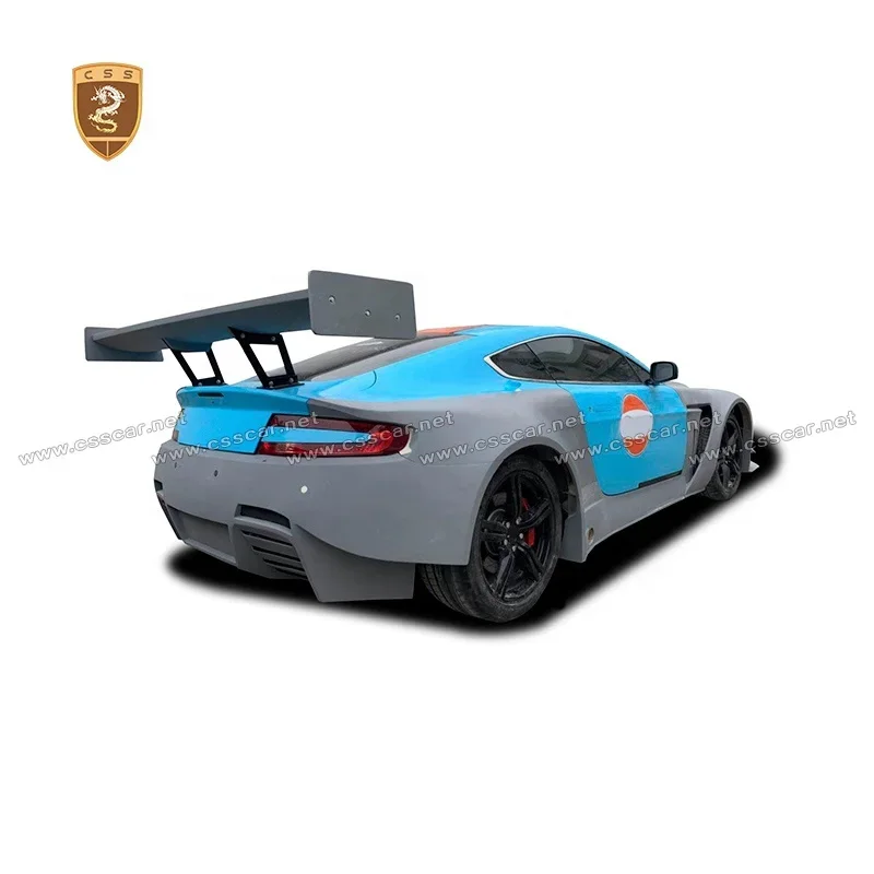 Upgrade To Gt3 Racing Wide Body Kit For Aston Martin Vantage Engine Cover Rear Spoiler Tuning Parts