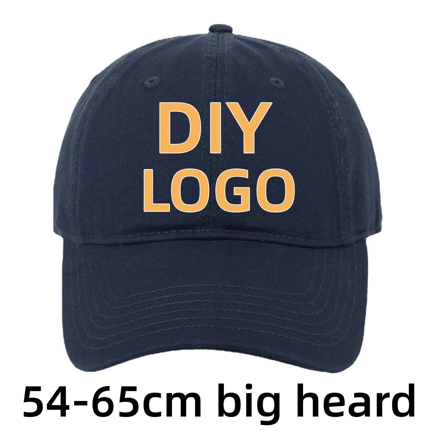 

Adjustable Customizable Big Head Baseball Cap Plain Snapback Caps Unisex Outdoors Sports Hat for UNISEX with Personalized Logo