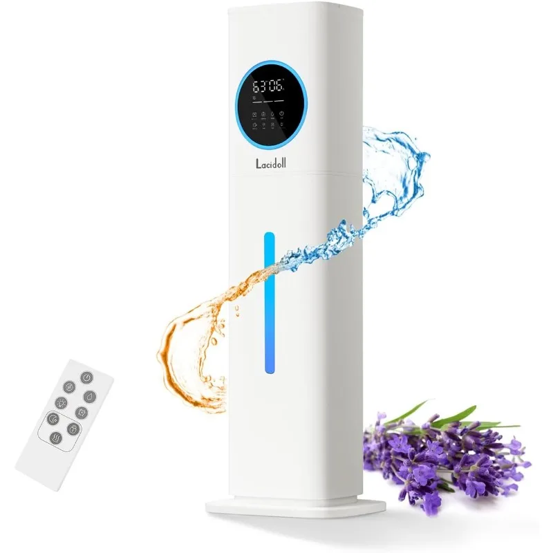 

Warm and Cool Mist Humidifiers for Bedroom Home, 2.1gal Quiet Humidifier for Large Room up to 500 ft with Customized Humidity