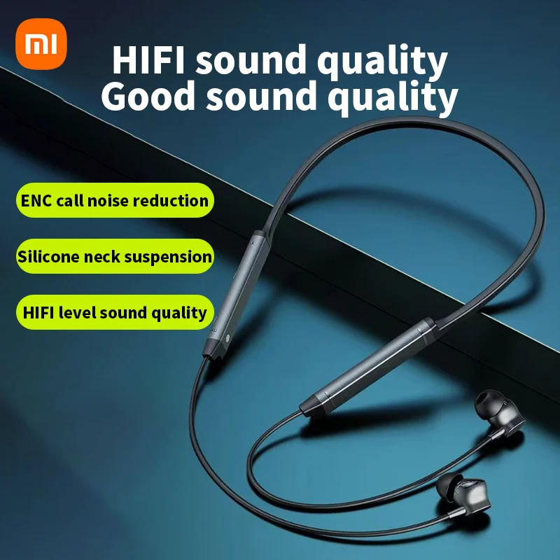 

XIAOMI BS09 ENC Wireless Earphone Neckband Bluetooth5.3 HiFi Stereo Headset With Mic Sport Running In Ear Headphone