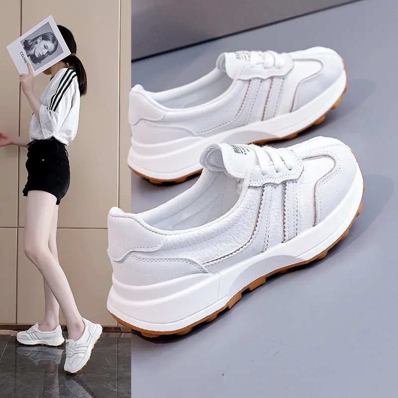 

Ladies Vulcanized Shoes Fashionable and Popular New Style Breathable Sporty and Casual Forrest Gump Shoes Versatile and Trendy