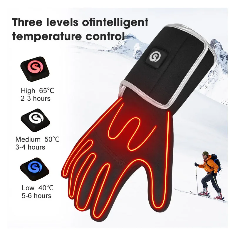 Winter Cycling Gloves Full Finger Windproof 3M Thinsulate Thermal Gloves Touchscreen Snowboard Gloves Non-slip Road Bike Gloves